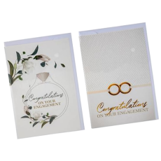 Engagement Greeting Card & Envelope 